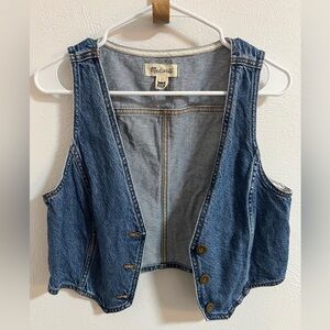 Madewell Denim Vest Size 10